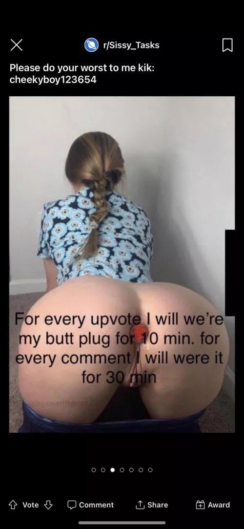 Sissy tasks no anal because Iβll have my plug in if this blows up all ready have 2 hours plugged so send tasks Sissy tasks no anal because Iβll have my plug in if this blows up all ready have 2 hours plugged so send tasks