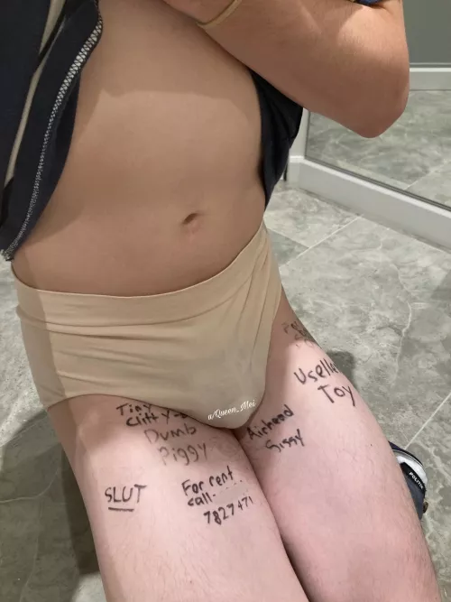 Sissy Toy for Rent. Tiny clit, cute ass, and pretty gullible.