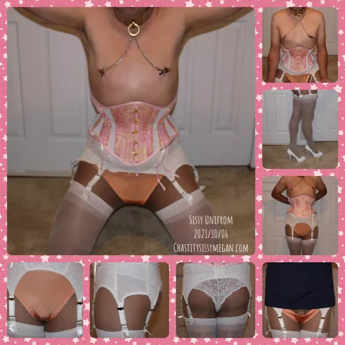 Sissy Uniform and Chastity 2021/10/06 Sissy Uniform and Chastity 2021/10/06