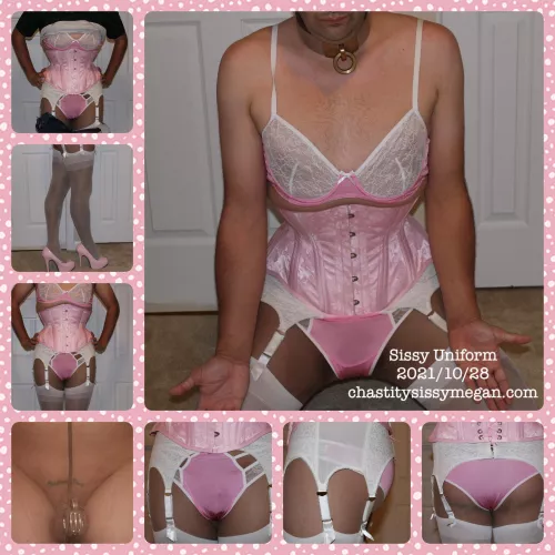 Sissy Uniform and Chastity 2021/10/28 Sissy Uniform and Chastity 2021/10/28