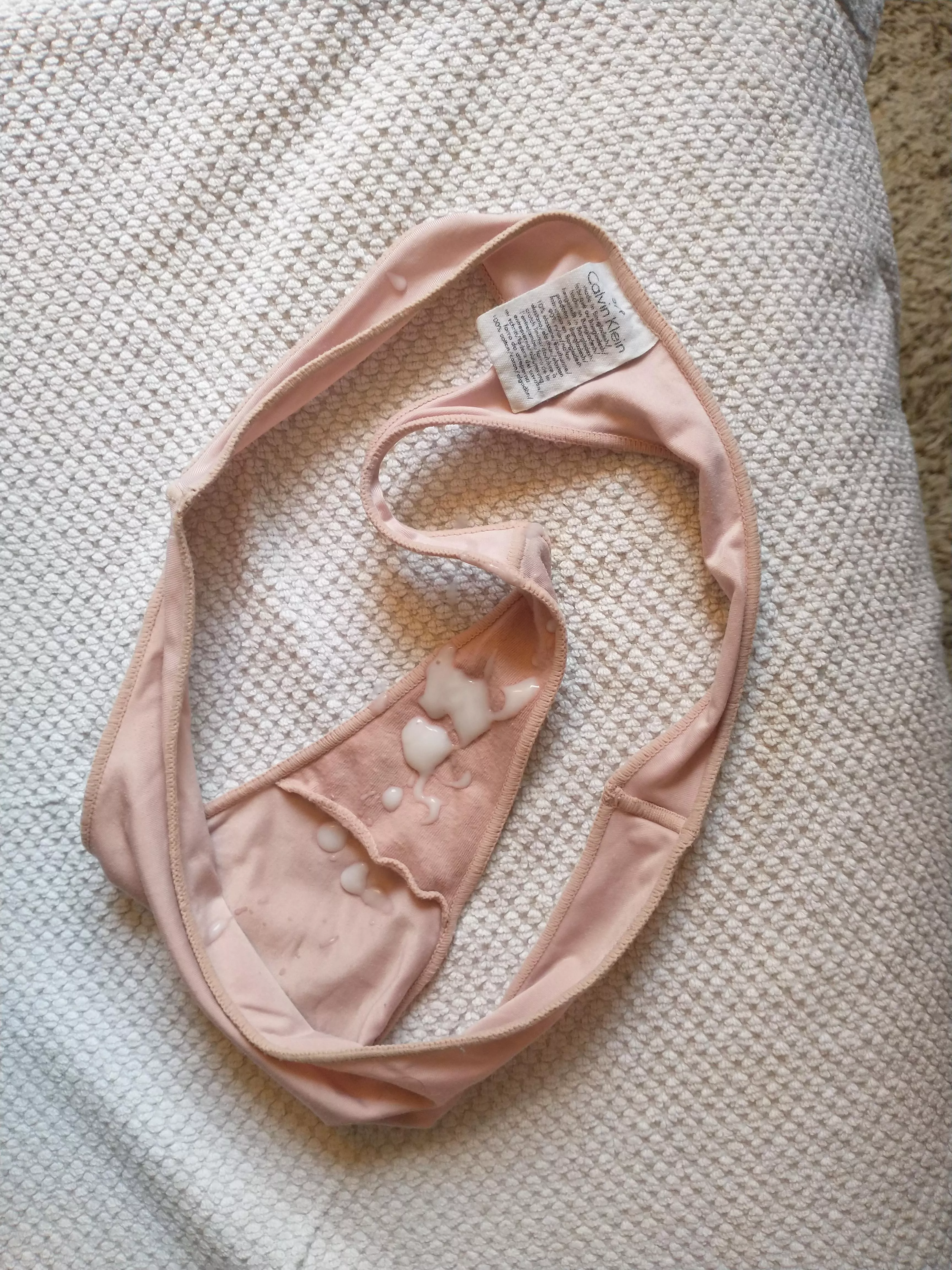 Sissy's thong finally drained me Sissy's thong finally drained me