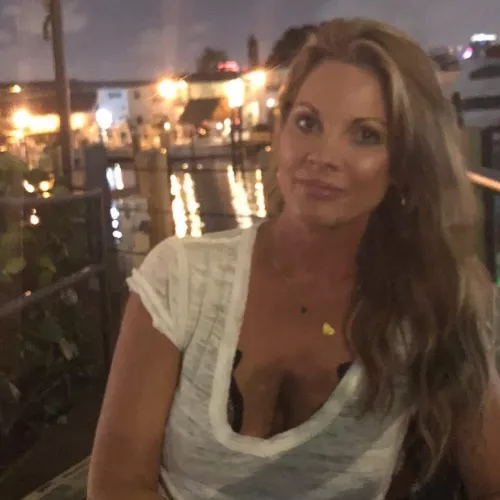 Sister-in-law at the marina