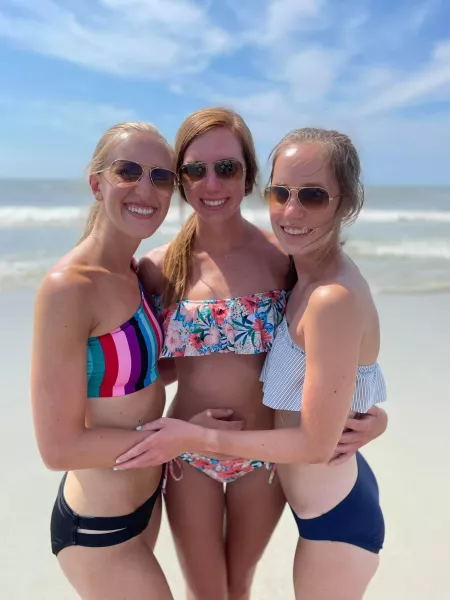 Sisters at the beach Sisters at the beach