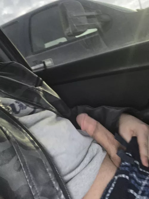 Sitting at a Walmart parking lot