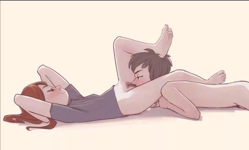 Sitting back while being eaten out Sitting back while being eaten out