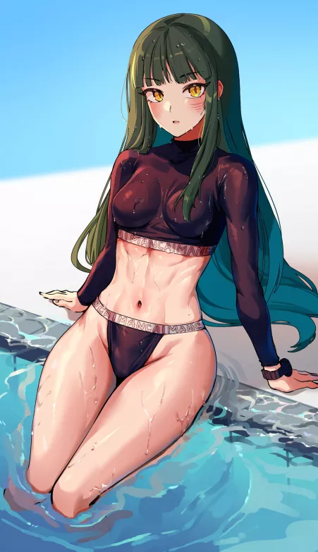 Sitting Poolside Sitting Poolside