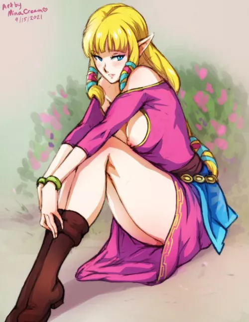 Skyward Sword Zelda nip slip (MinaCream) Skyward Sword Zelda nip slip (MinaCream)