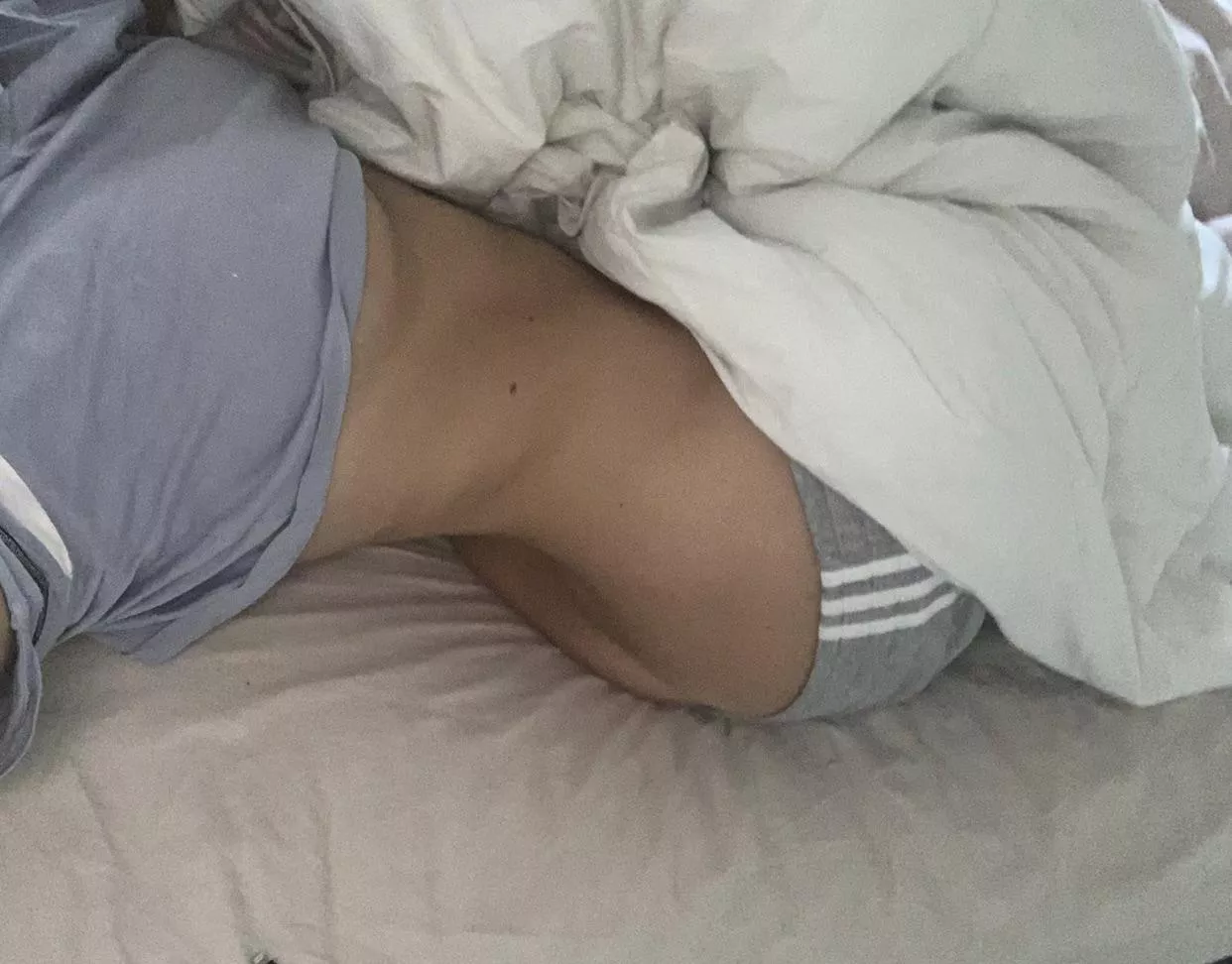 Slide your hand under me and pull me in for a morning snuggle ??