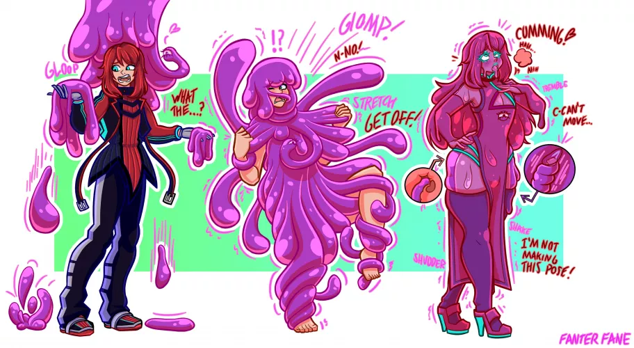 Slimey Sipher by FanterFane (Slime, Possession, Feminization)