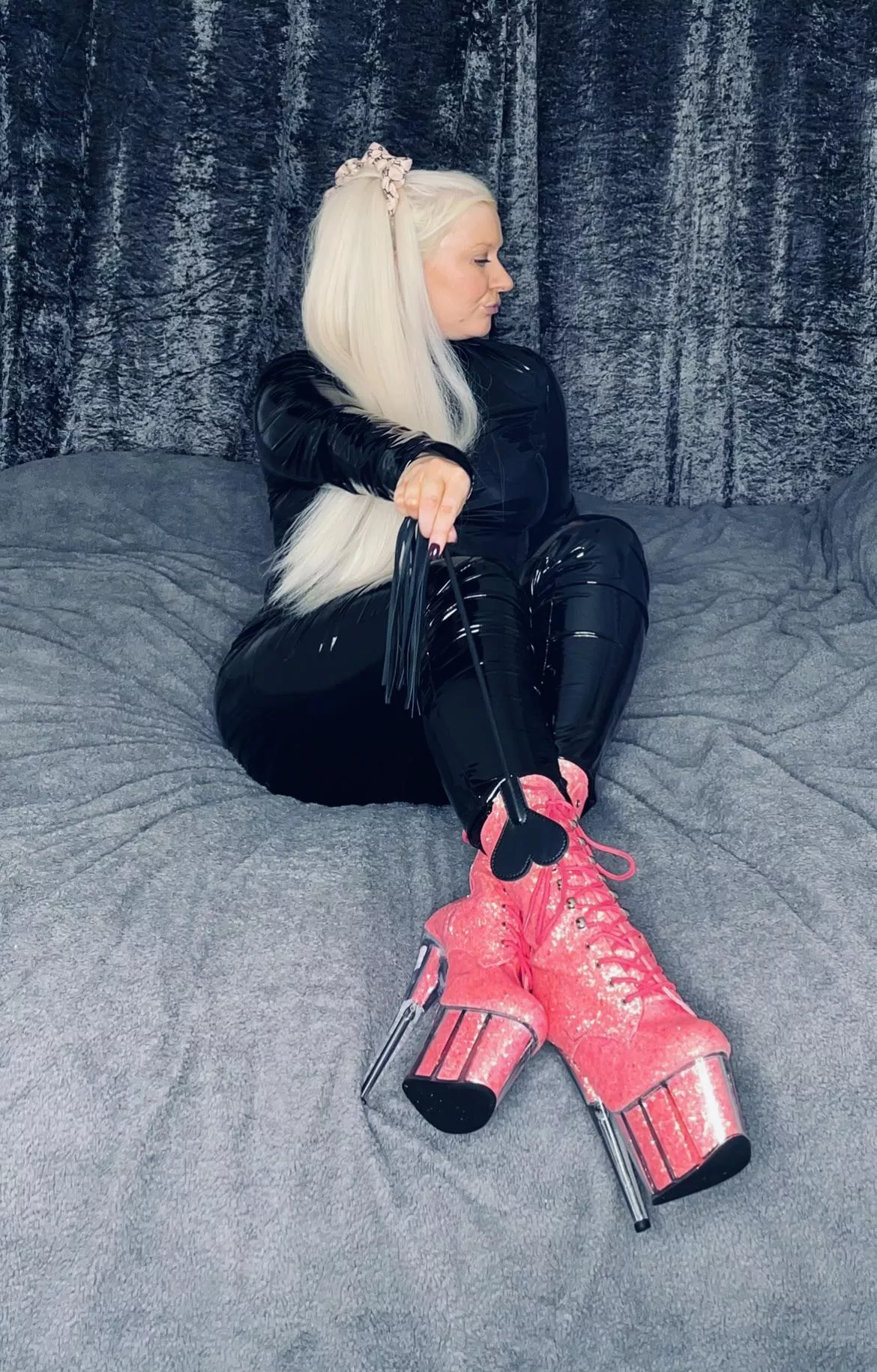 Slut heels always accompany a spanking so well don’t they, you’re only fit to lick my boots anyway