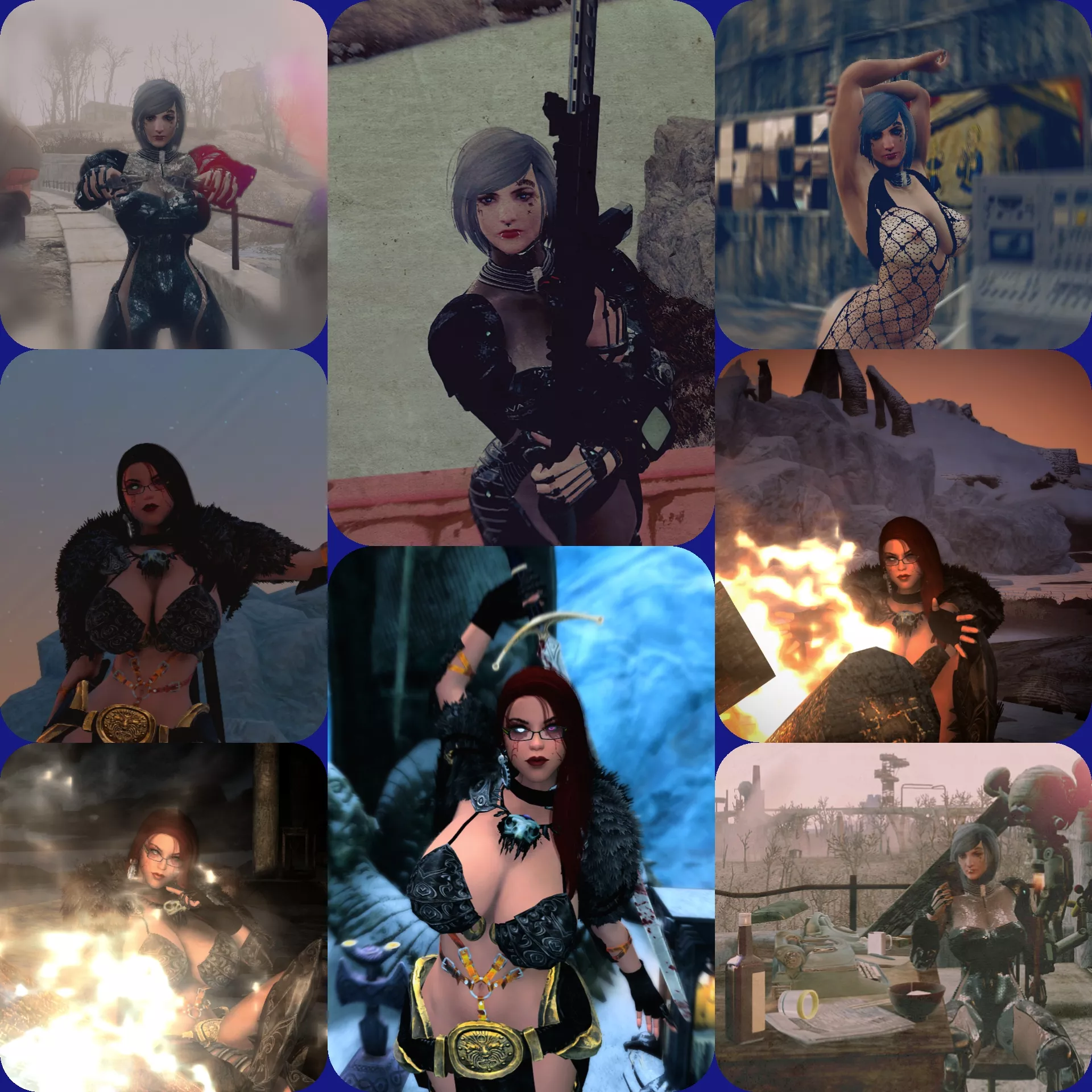 Small collage of my main heroines. Small collage of my main heroines.