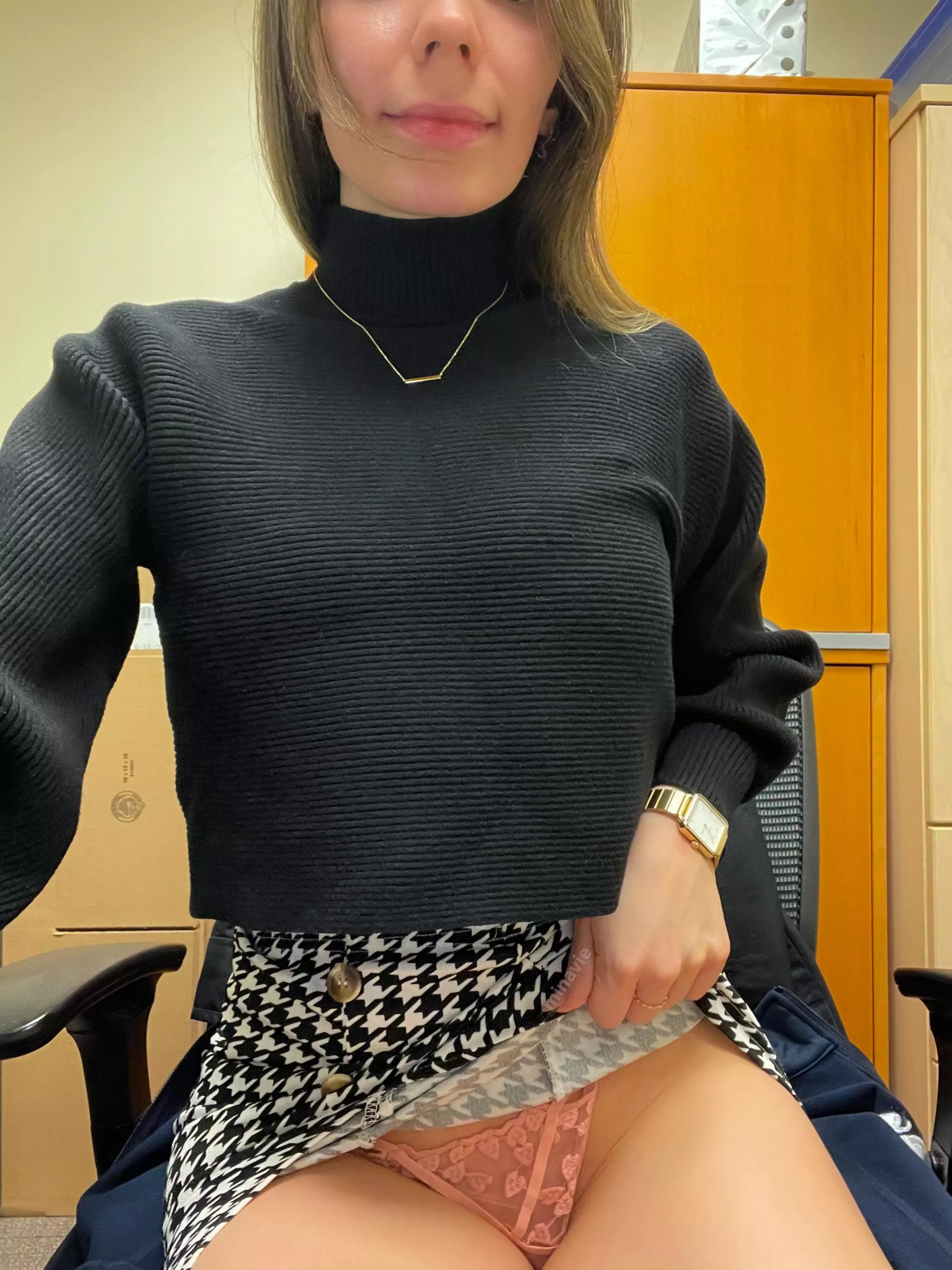 Small peek up my work skirt ;) Small peek up my work skirt ;)