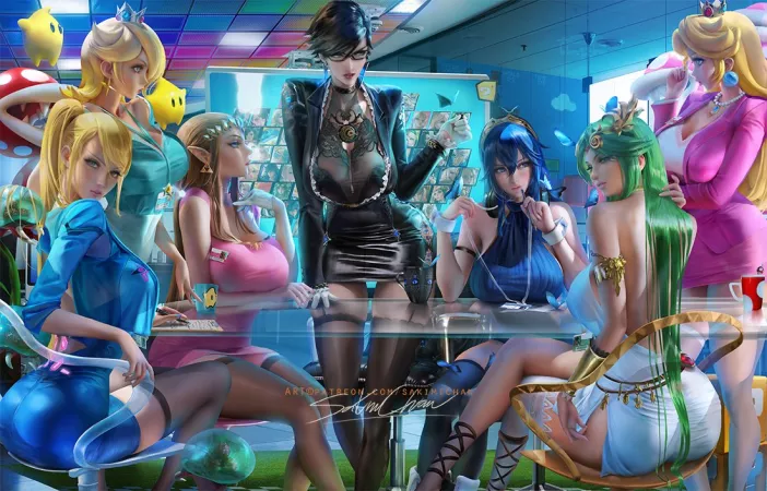 Smash Meeting by Sakimichan Smash Meeting by Sakimichan