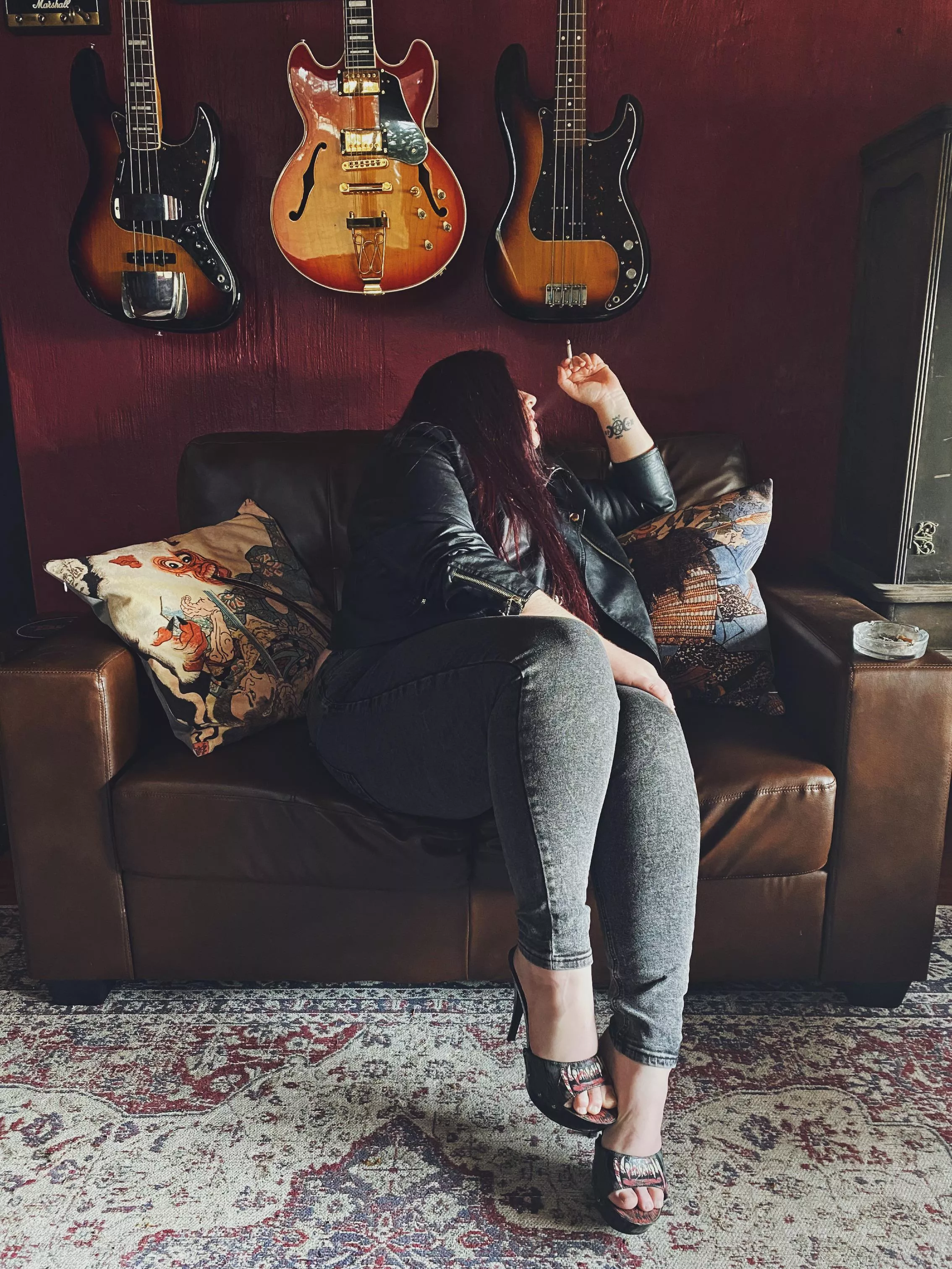 Smoke break in the music den! Smoke break in the music den!