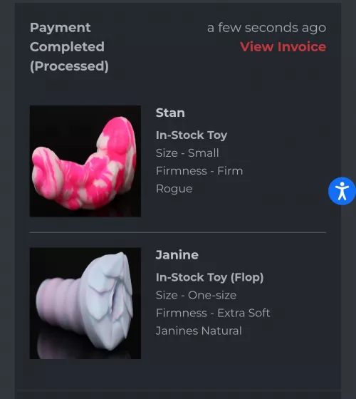 Snagged these a few minutes ago, Janine only has marks on the shaft 😁