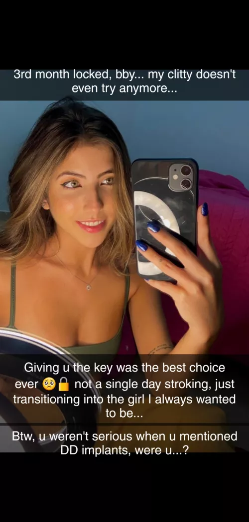 Snapcap#1: Naive Chastity Sissy