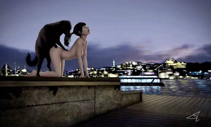 Sneaking up to the roof top to give herself to her master... (5Z 无题) Sneaking up to the roof top to give herself to her master... (5Z 无题)