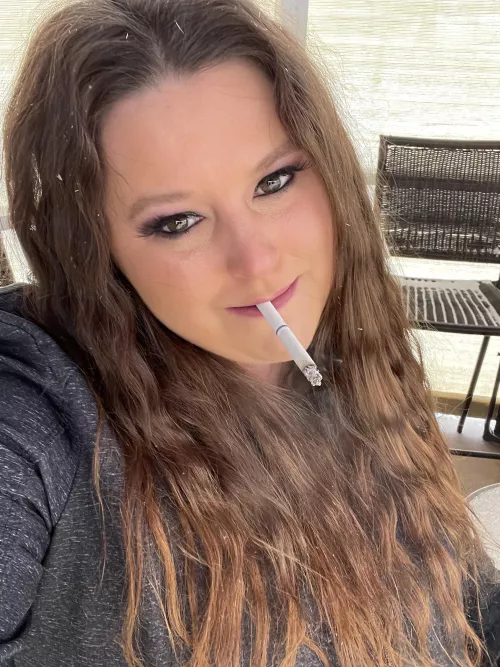 Snowy cigarette! Who else is smoking in the snow today?