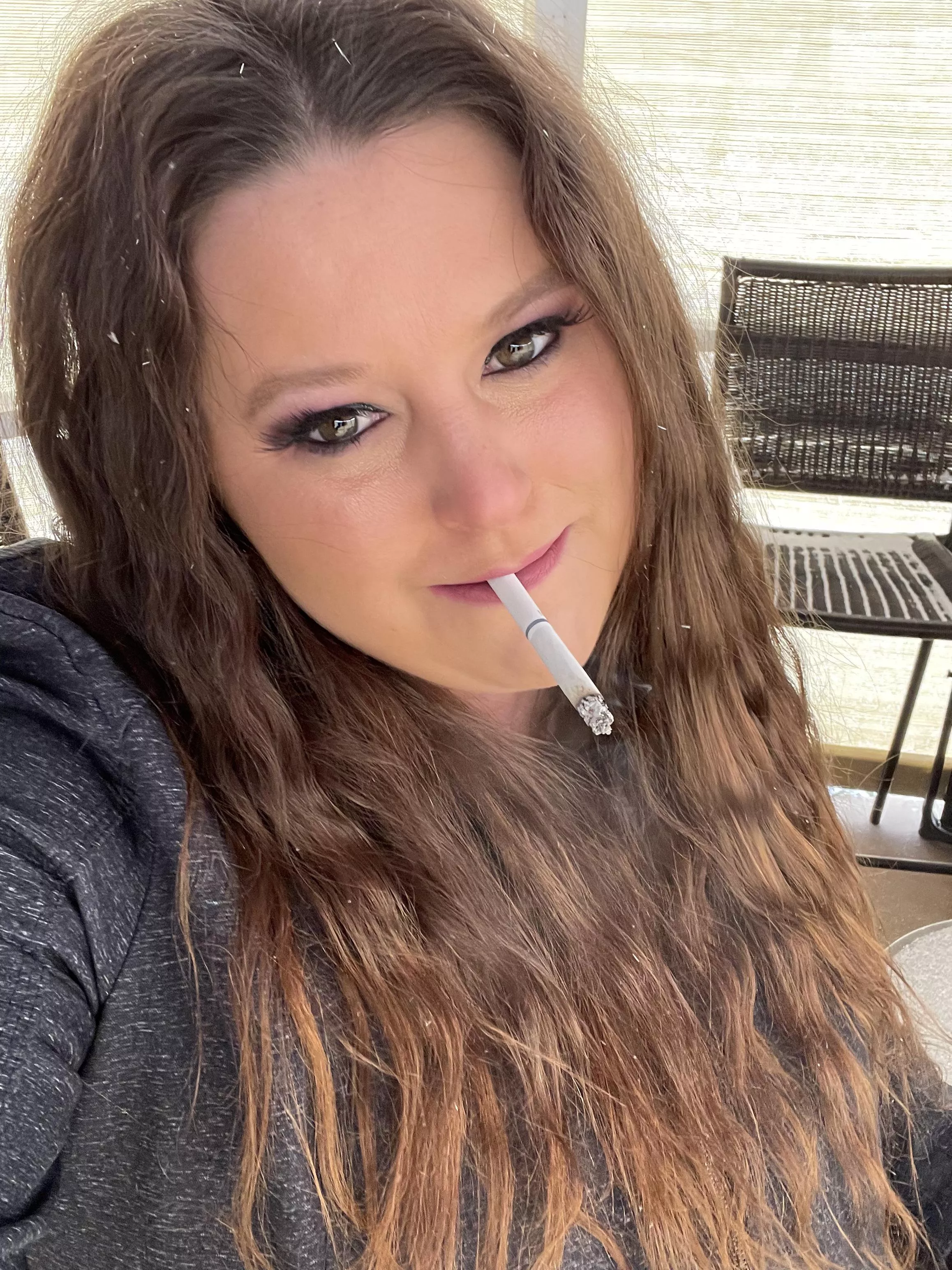 Snowy cigarette! Who else is smoking in the snow today?