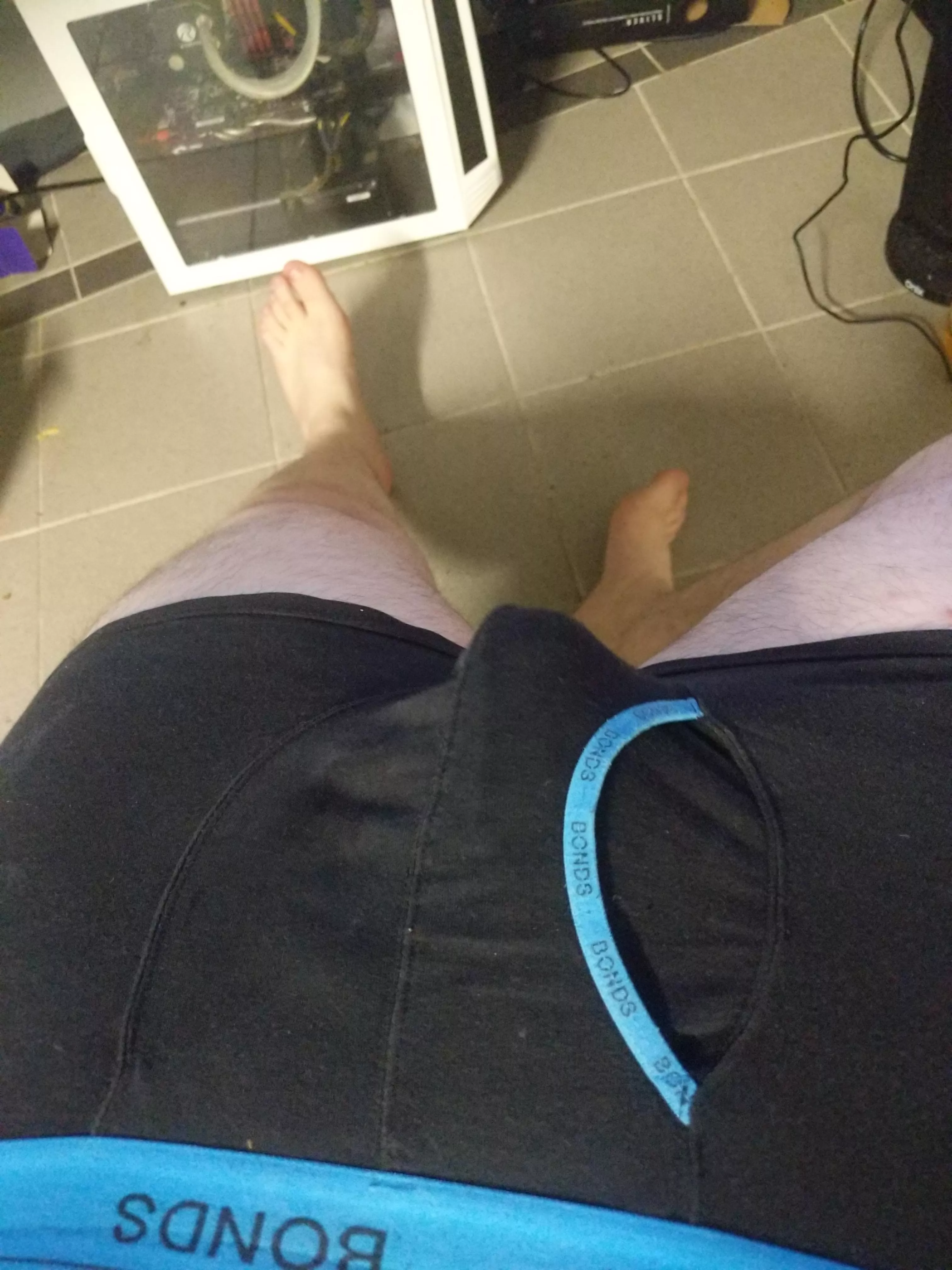 So cold but I can never seem to keep my pants on.