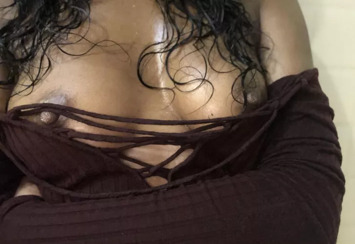 So cold during the winter my nipples are hard.