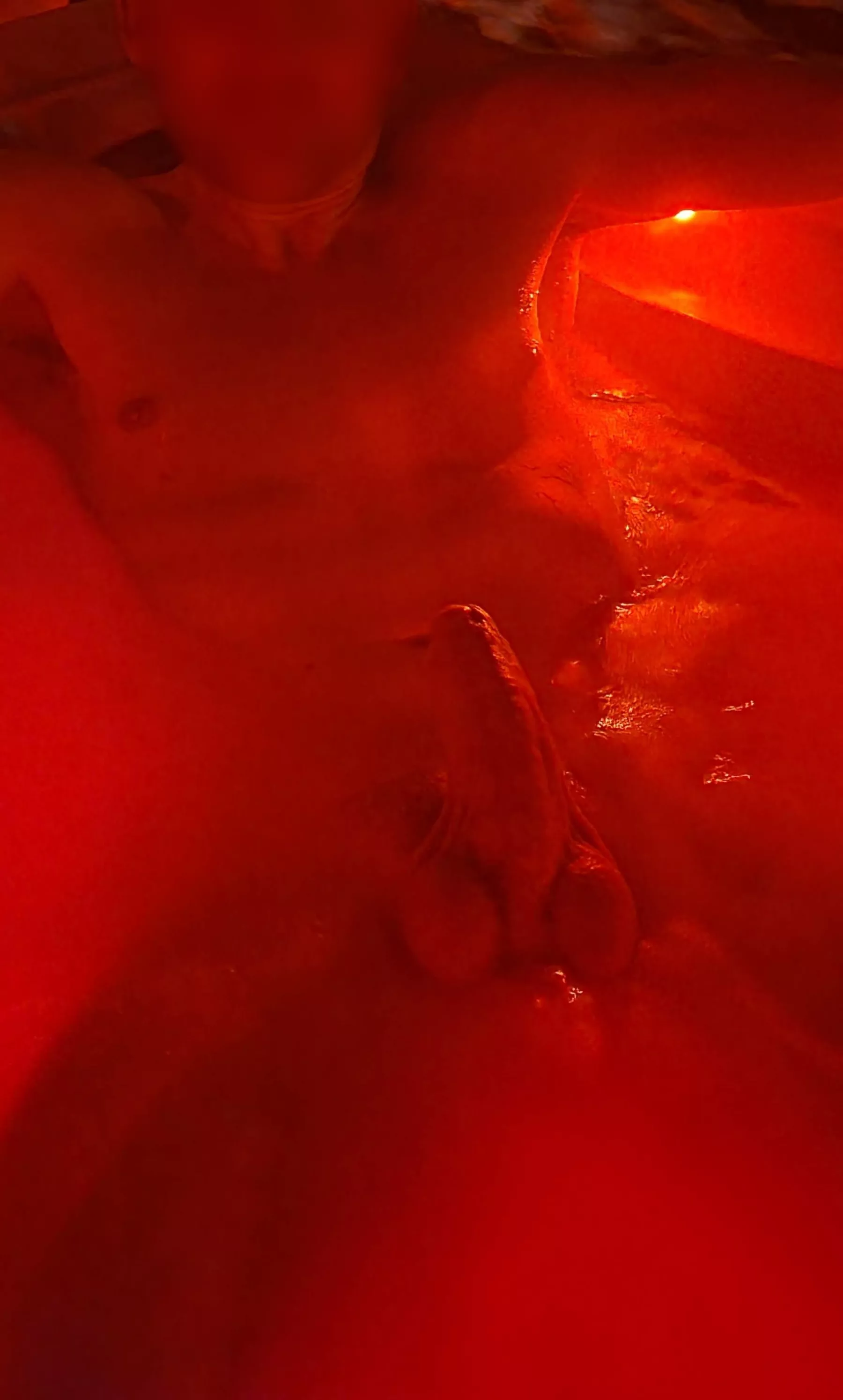 So full, they're acting like buoys in the hot tub! So full, they're acting like buoys in the hot tub!