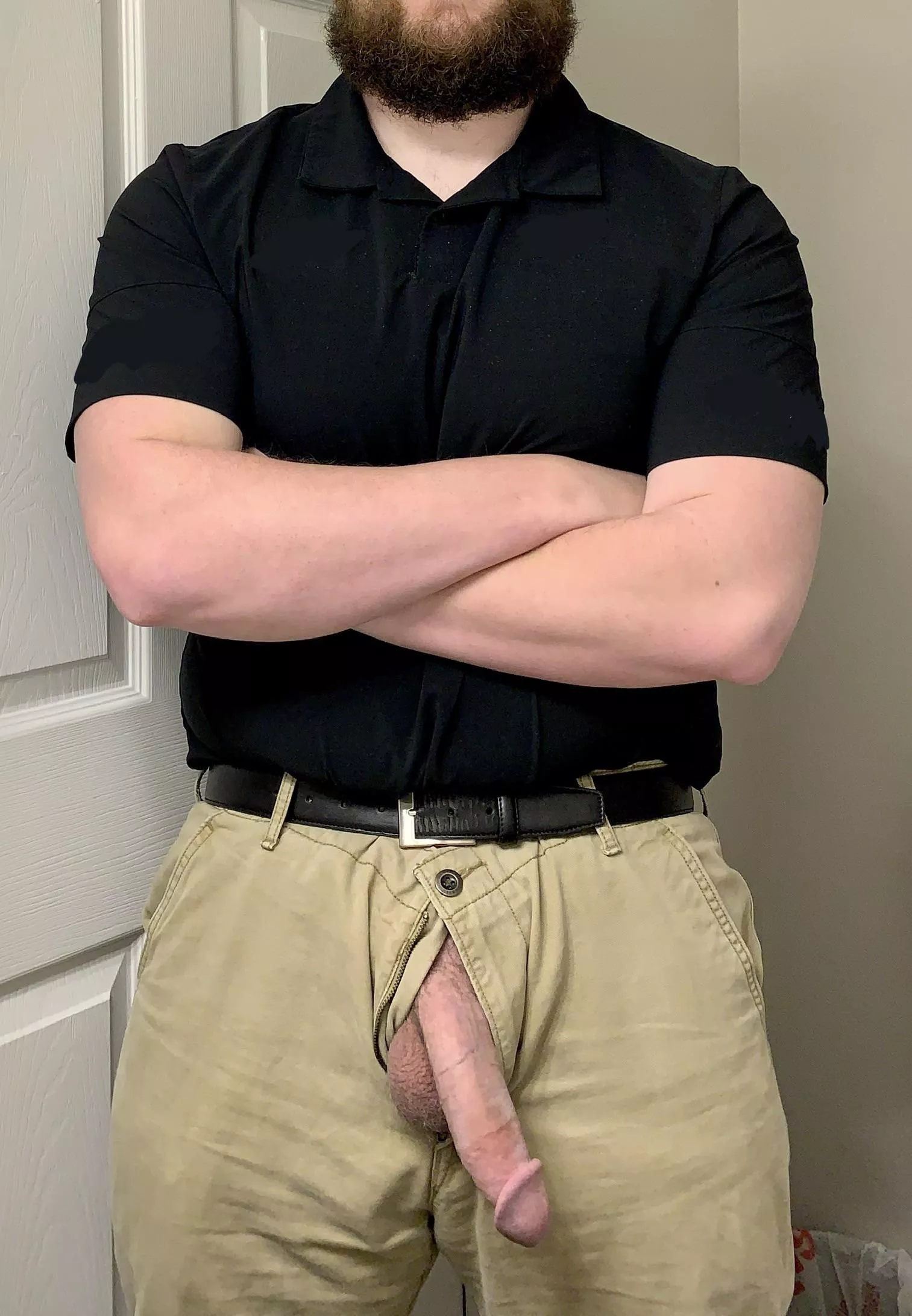 So glad to finally be home from work. [35]