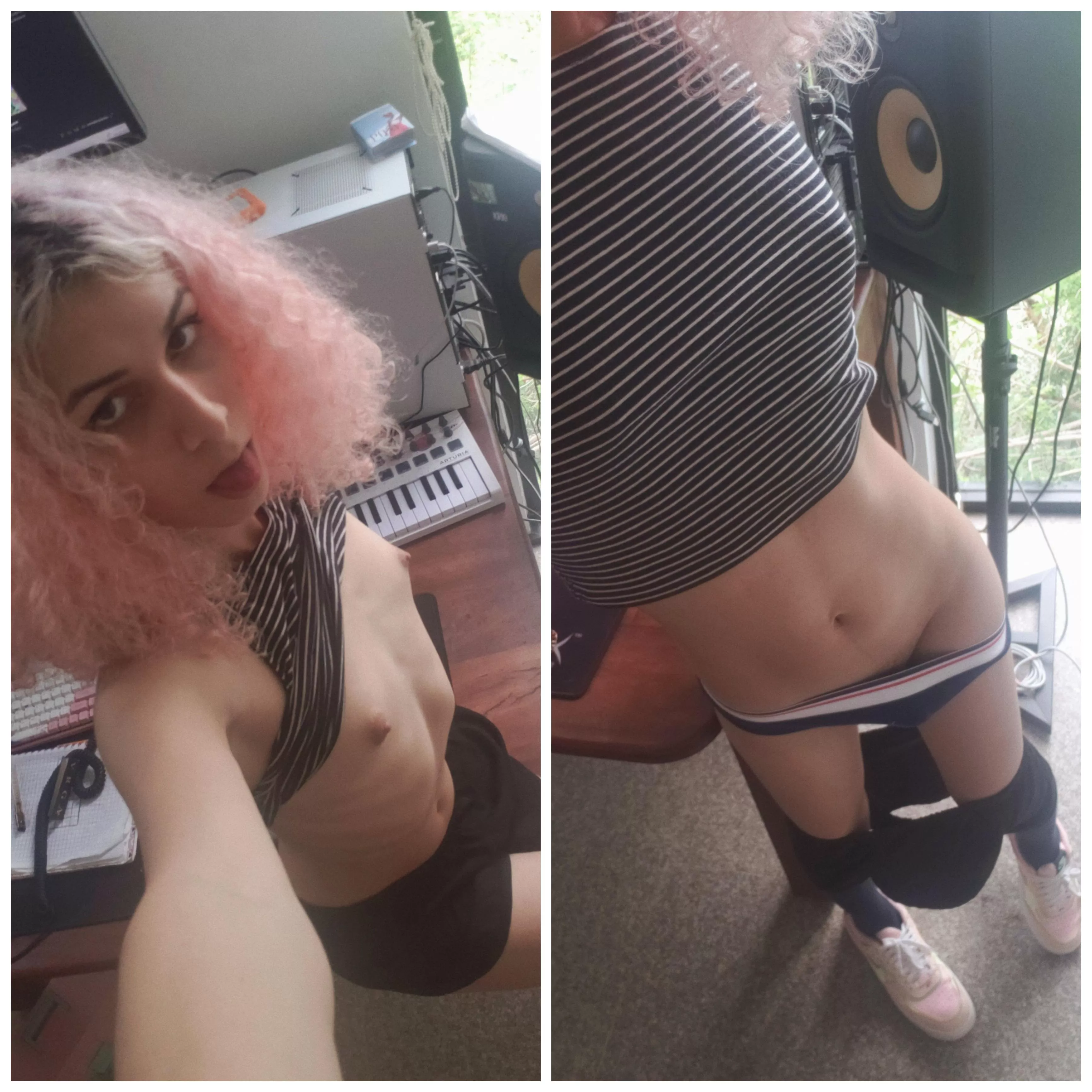 So horny in my studio 🙈💜