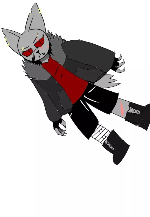 So i drew a fursona i have, but edgy. How does it look?