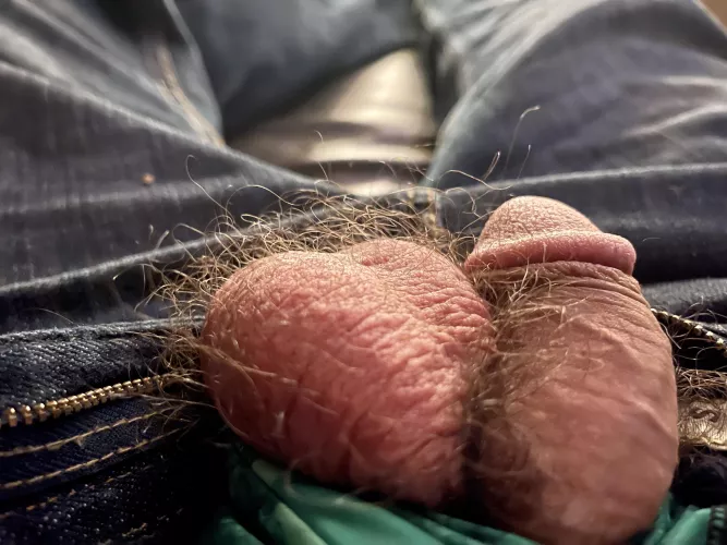 So much more hair if you can get these pants off.