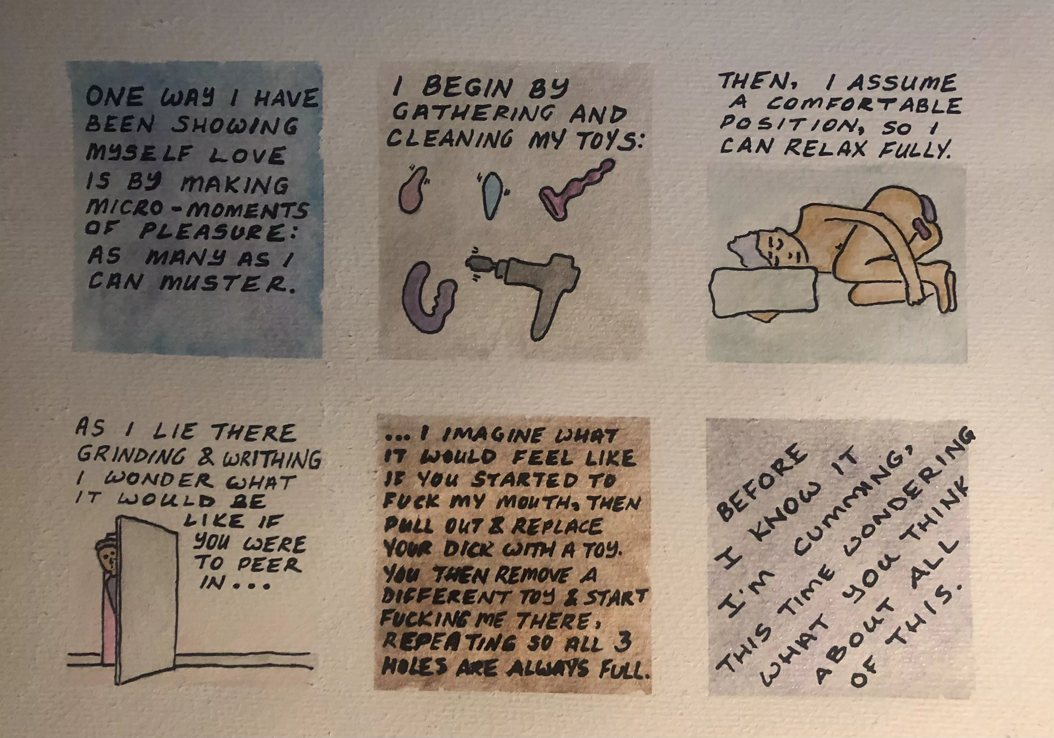 So my therapist suggested I try watercolors …. this is what happened