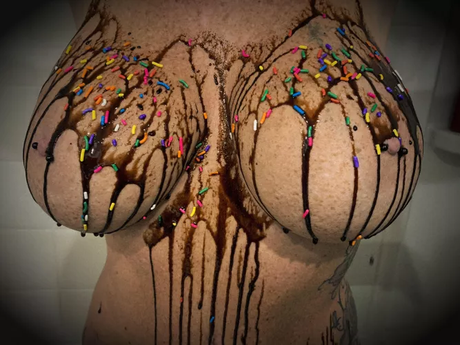 So u chocolate on titties?