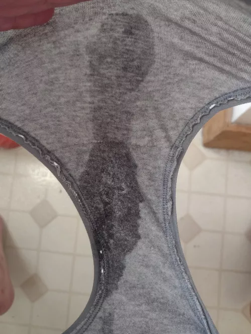 Soaked through my new panties this morning ☺️