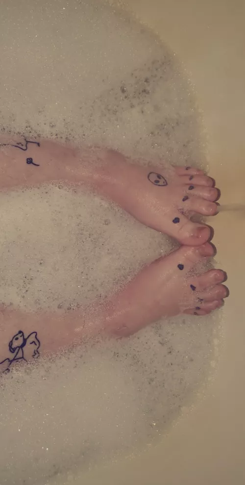 Soaking after a long day ❤️‍🔥