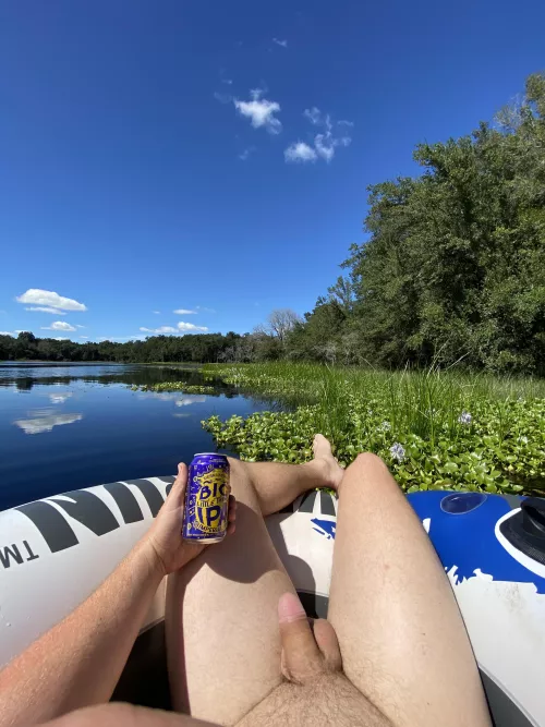 Soaking up the sun and the water enjoying the wildflowers and trees (m) Soaking up the sun and the water enjoying the wildflowers and trees (m)