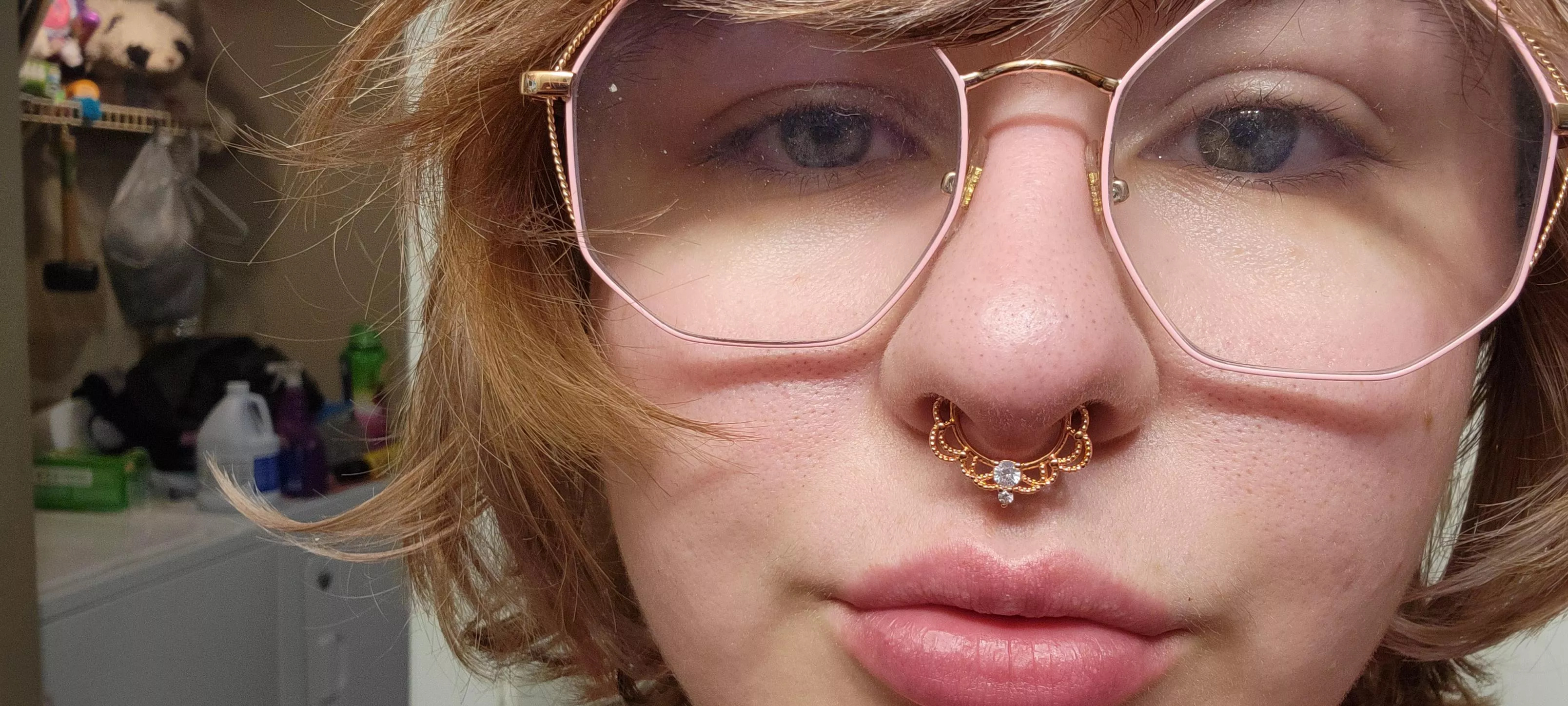 Soft pink and all natural..