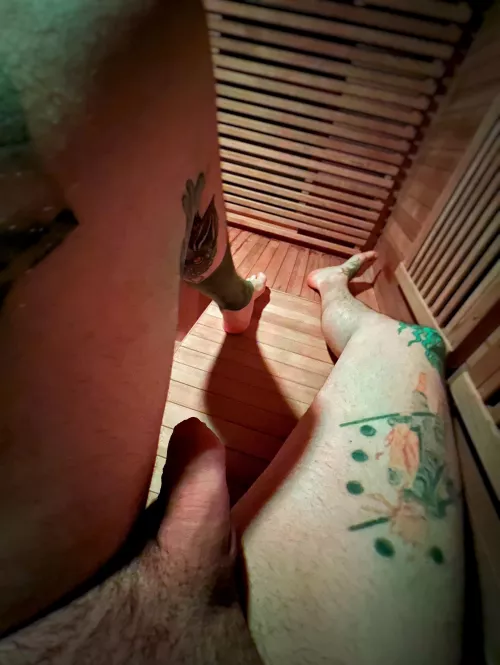 Softie in da sauna