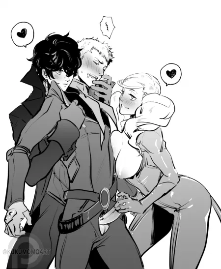 Some bi action (@Kukumomoart Twitter)