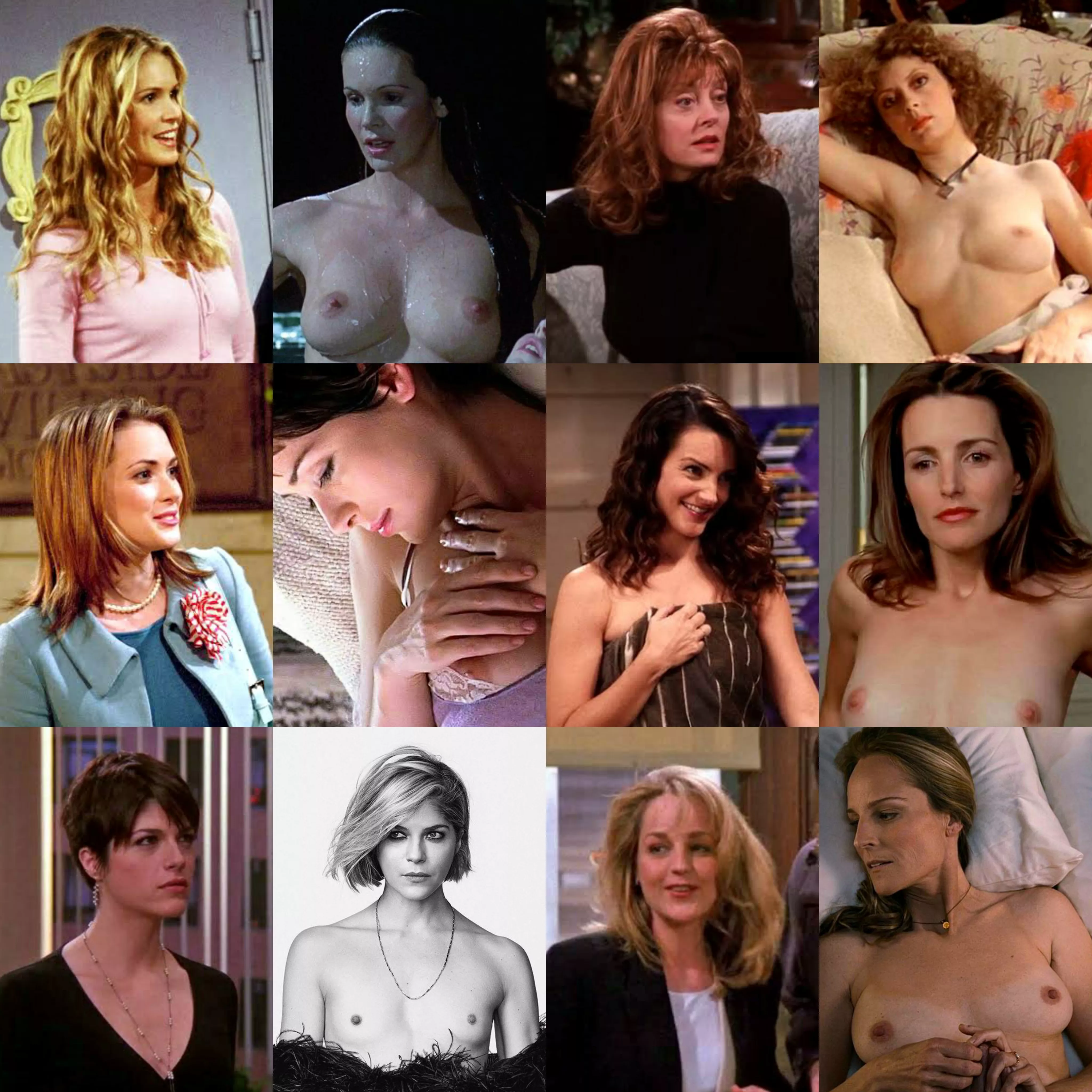 Some fine ladies of F.R.I.E.N.D.S. - Part 2 (On/Off) [From Left to Right - Elle Macpherson, Susan Sarandon, Winona Ryder, Kristin Davis, Selma Blair, Helen Hunt]