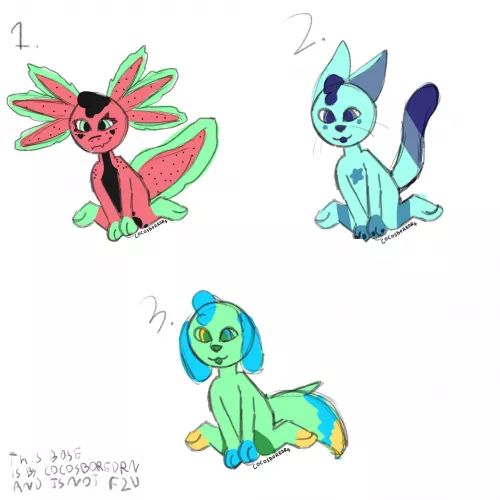 Some late night free adopts! FCFS, comment to claim!