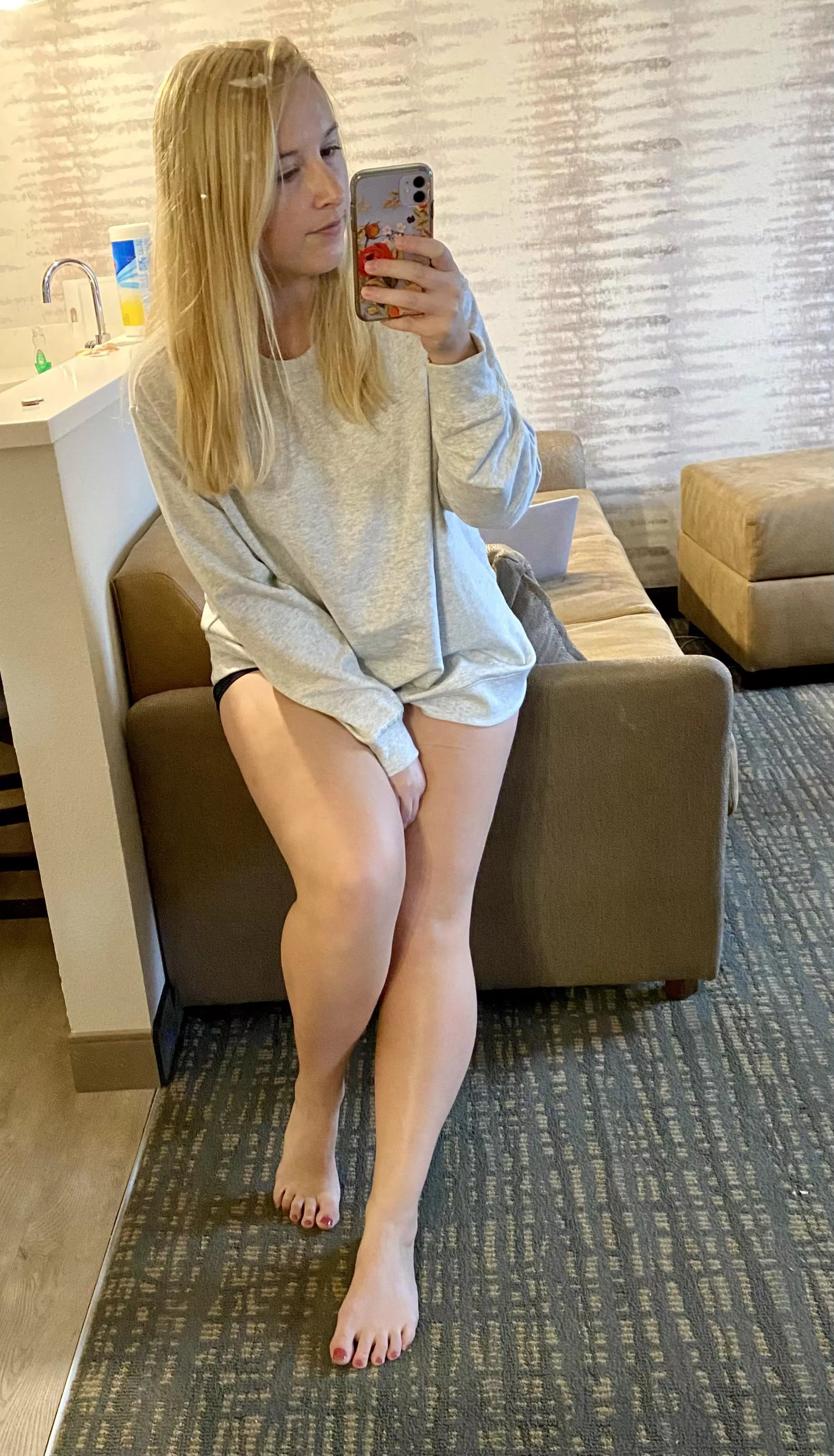 Some might find oversized sweaters sexy [f]