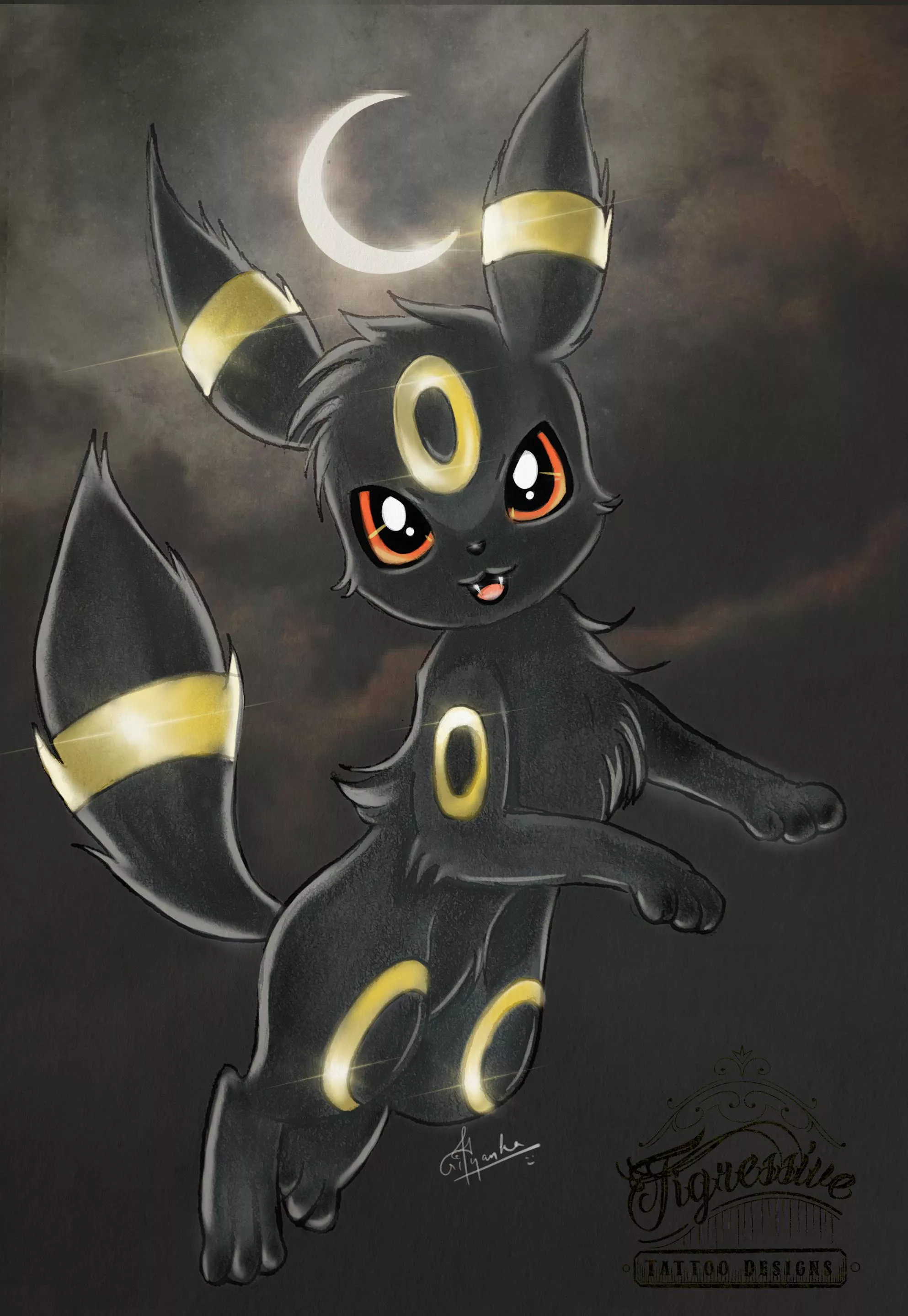 Some Umbreon fanart for you :3