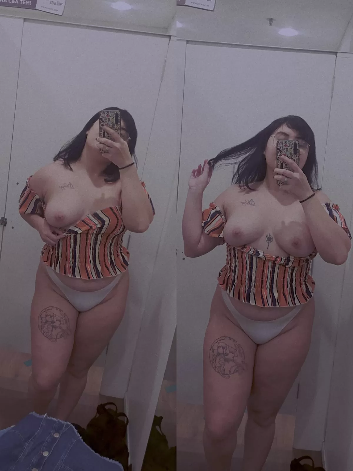 Someone here wanna fuck me in the changing room?🤭