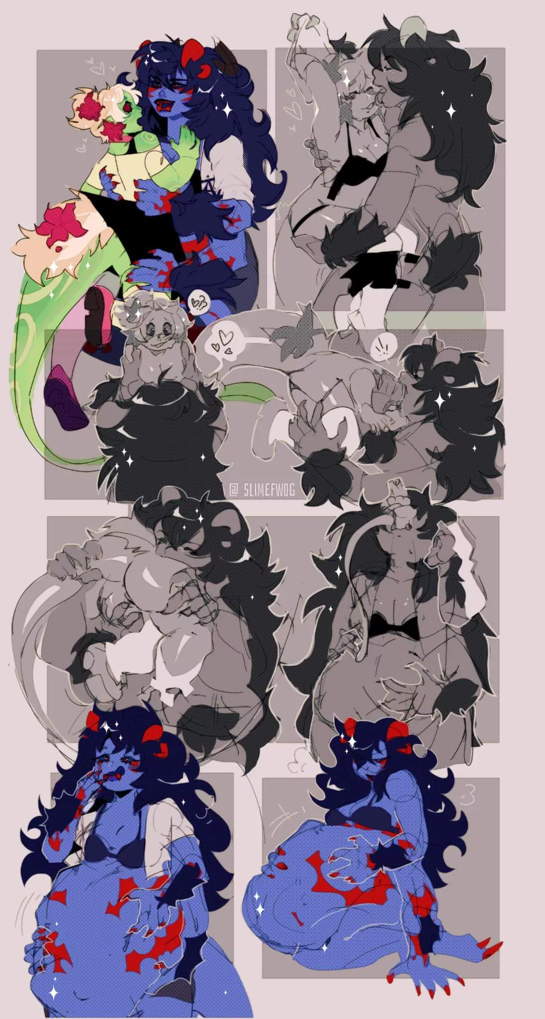 Someone misunderstood the date (F/F) - Art by me Someone misunderstood the date (F/F) - Art by me