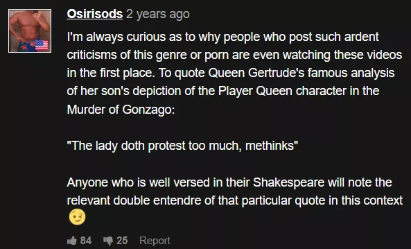 Someone quoted Hamlet on xvideos..... Someone quoted Hamlet on xvideos.....