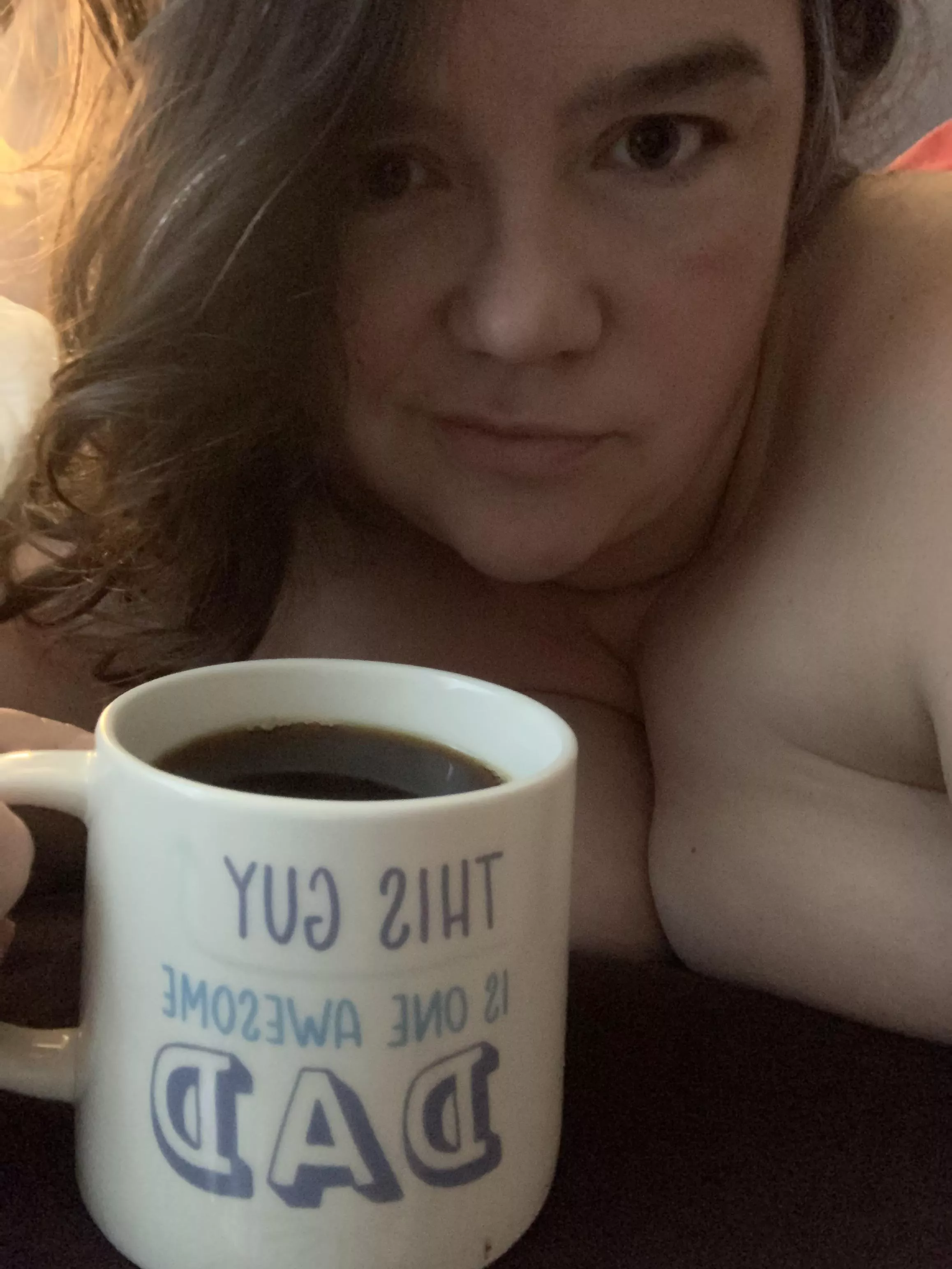 Someone’s awesome dad brought me coffee in bed.