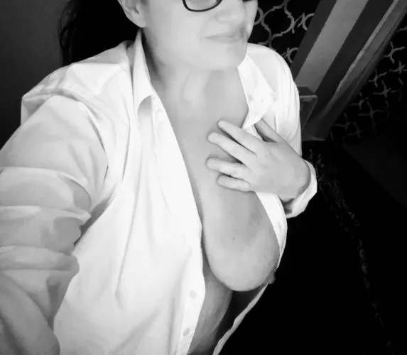 Something about a man's white dress shirt Something about a man's white dress shirt