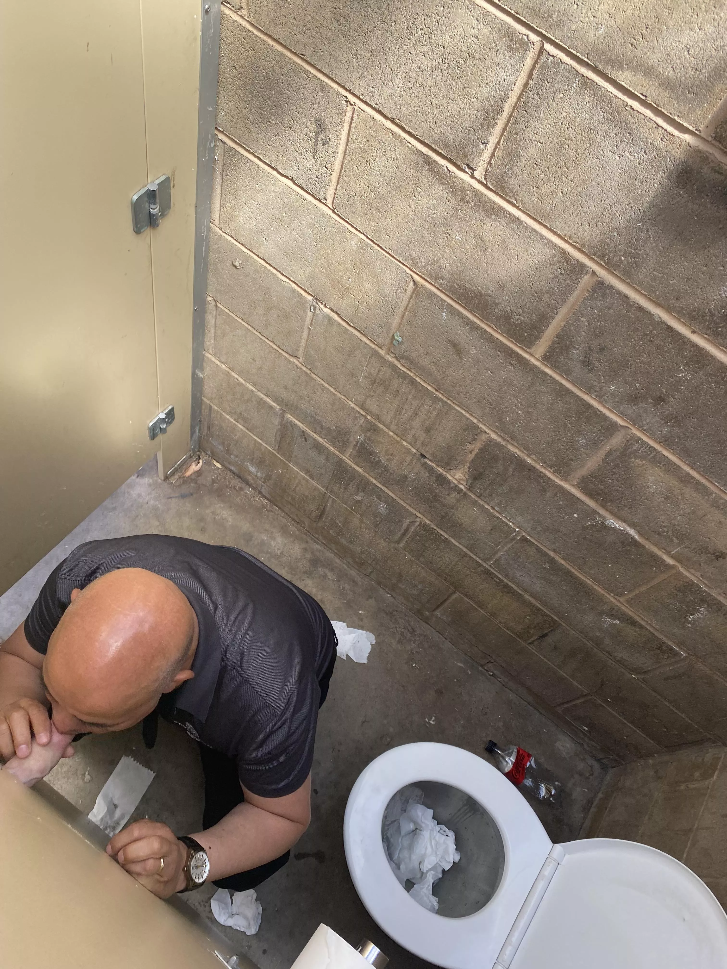 Sometime you just have to stick your dick in a hole for a stranger to suck