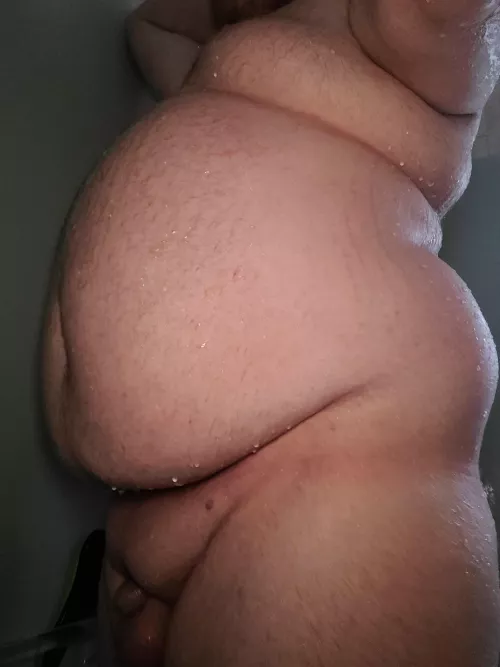 sometimes I ❤ my big belly and shrunken cock
