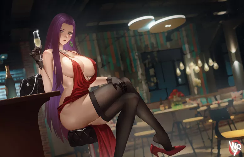 Sonia having a Drink